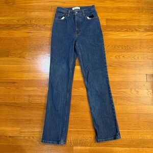 Abercrombie & Fitch Ultra High Rise 90s Straight Leg Jeans Dark Wash- Size 24/00